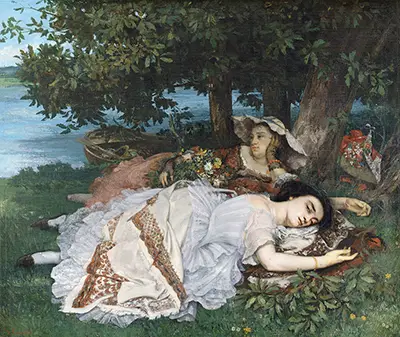Mädchen an der Seine Gustave Courbet